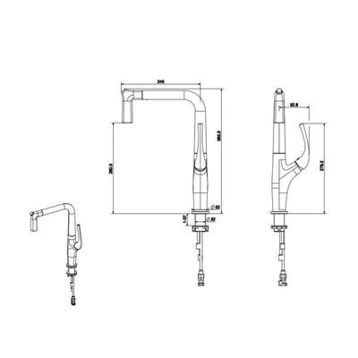 Grifo Fregadero Extensible con Base Giratoria - Image 2