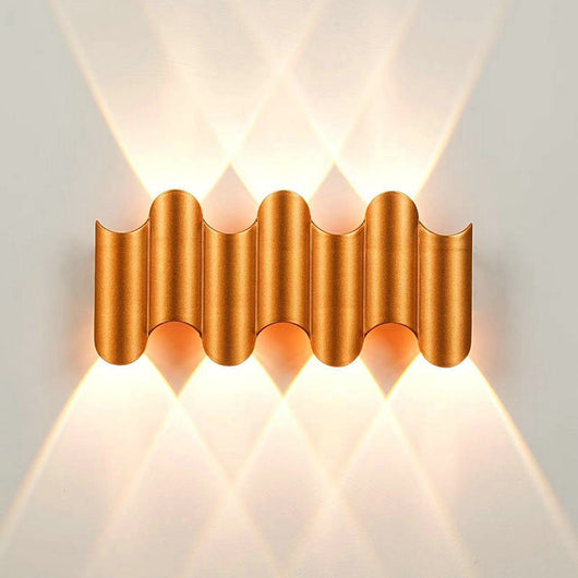 Lámpara LED Exterior Bidireccional Impermeable con Luz Ascendente y Descendente