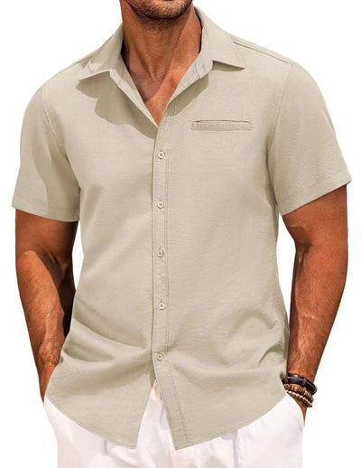 Camisa Polo Clásica de Manga Corta Botones - Image 7