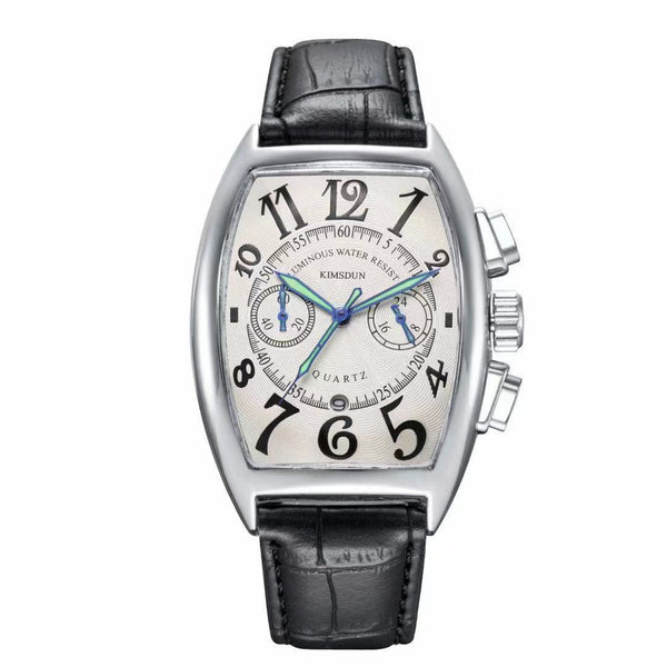 Reloj Casual para Hombre Diseño Barril Cuarzo Resistente