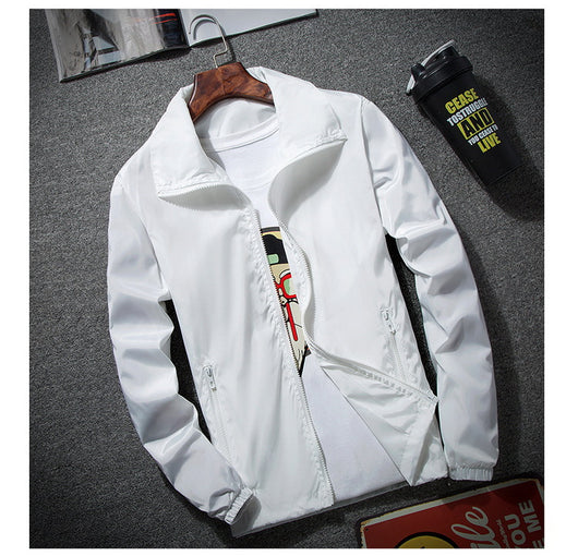 Chaqueta Tallas Grandes Primavera Otoño con Cuello Alzado