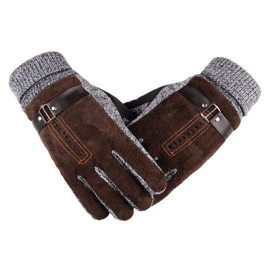 Guantes de Piel de Cerdo para Hombre Invierno Esquí Conducción Outdoor - Image 2