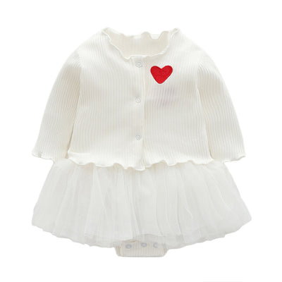 Conjunto Elegante de Falda Halter y Cárdigan de Manga Larga - Image 4