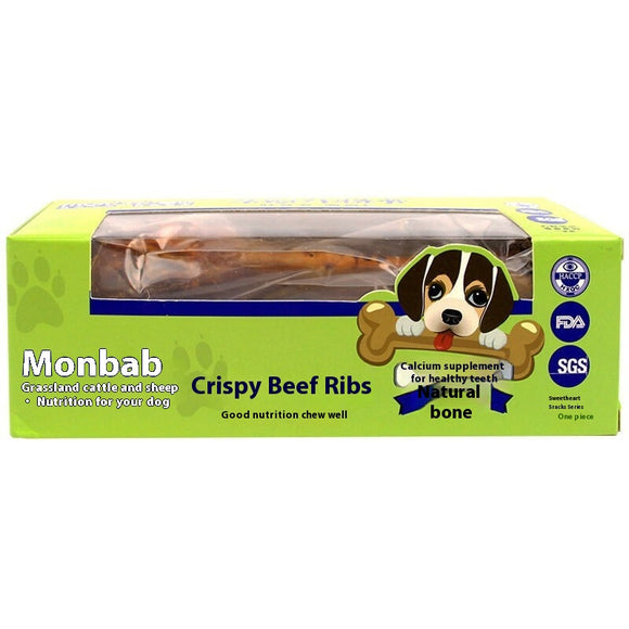 Hueso de Tuétano Larga Duración para Perros - Snack Masticable de Res