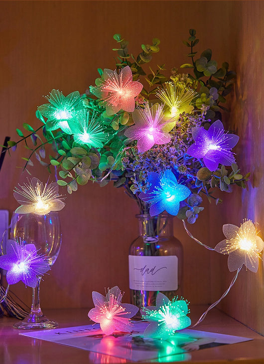 Guirnalda de Luces LED con Fibra Óptica Floral Intermitente para Bodas - Image 6