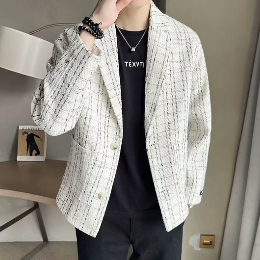 Blazer Cuadros Vanguardista para Hombre - Image 11