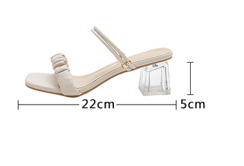 Sandalias de Tacón Alto Grueso Versátiles para Mujer - Image 8