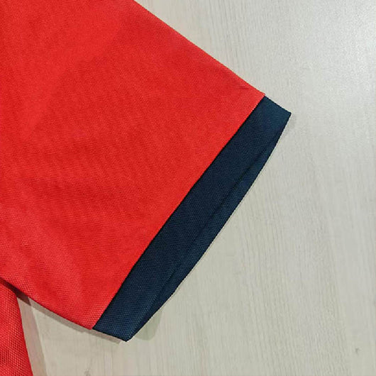 Polo Manga Corta Estampado a Rayas Holgado para Hombre - Image 4