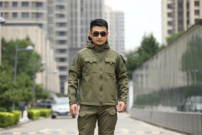 Chaqueta Táctica Camuflaje con Forro Polar para Deportes al Aire Libre - Image 21