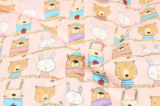 Tela de Algodón Estampada con Animales Lindos - Artesanal para DIY - Image 7