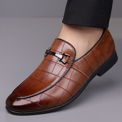 Zapatos de Cuero Ligeros Talla Grande Estilo Cuadros Lujo Premium - Image 4