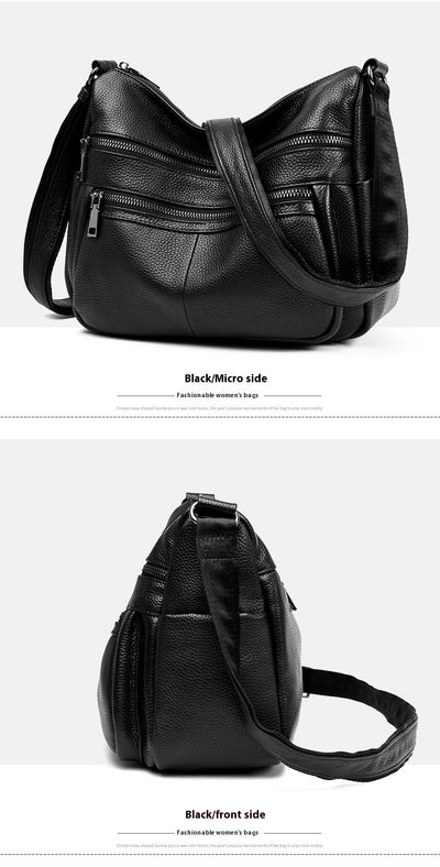 Bolso Mensajero de Cuero Genuino Primera Capa - Estilo Profesional - Image 29
