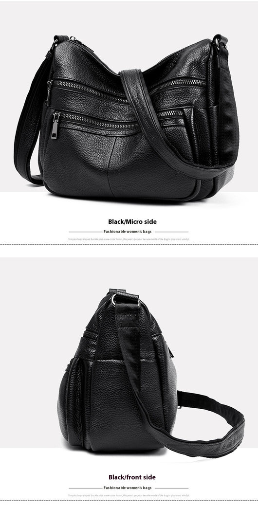Bolso Mensajero de Cuero Genuino Primera Capa - Estilo Profesional - Image 29