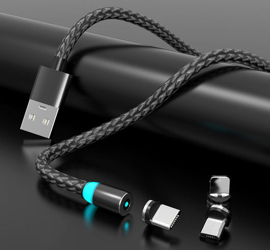 Cable de Carga Magnético con Luz Respirable Compatible con Apple
