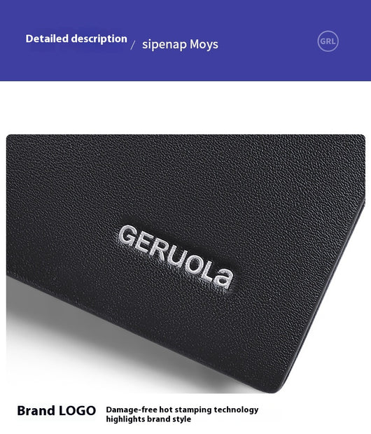 Billetera Corta de Cuero para Hombre con Cierre de Cremallera - Image 8