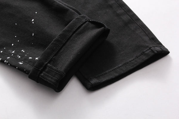 Pantalón Denim Elástico con Estilo Urbano Americano