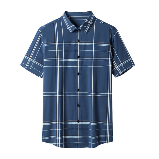 Camisa a Cuadros Manga Corta Moderna para Hombre y Mujer - Image 4