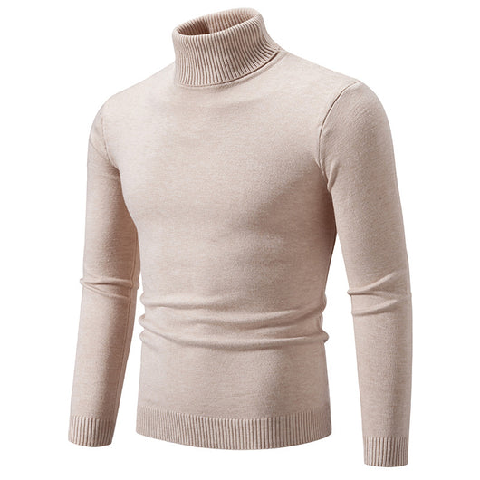 Suéter Cuello Alto Básico para Hombre - Estilo Europeo y Americano - Image 7