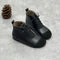 Botas Martin de Cuero Vintage con Forro Cálido y Suela Suave