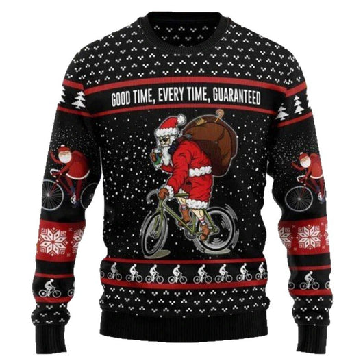 Sudadera Navideña con Capucha y Gráfico 3D de Papá Noel - Image 5