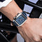 Reloj Cuadrado Vintage Multifunción para Hombre