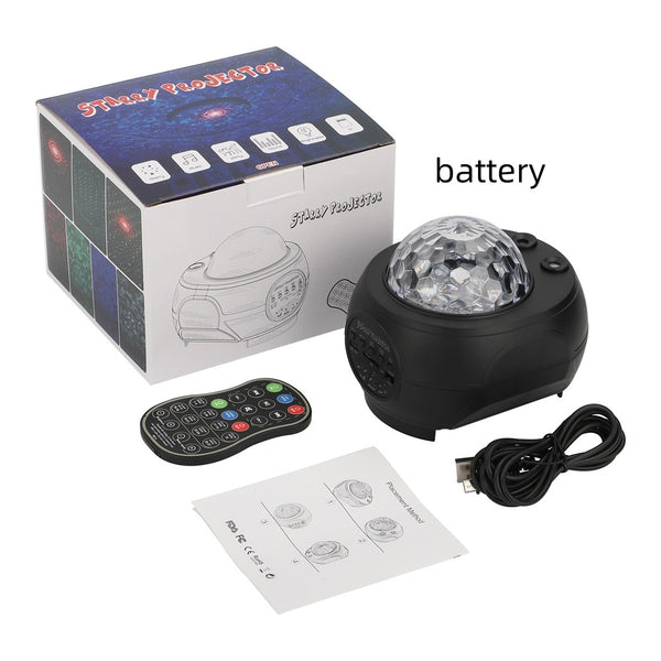 Proyector de Luz Nocturna Galaxy con Olas Oceánicas LED, Altavoz Bluetooth y Música - Image 9