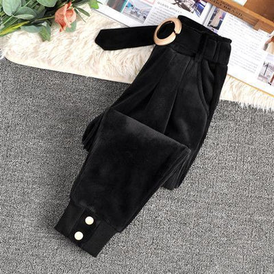 Pantalones de Pana para Niña con Forro Afelpado para Otoño e Invierno - Image 10