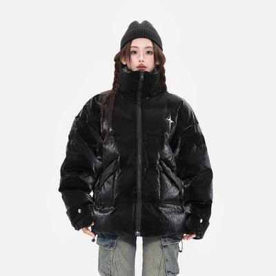 Chaqueta Térmica Acolchada con Cuello Alto para Mujer - Image 4