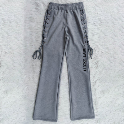 Pantalones Casuales Mujer con Ojales Laterales - Image 13