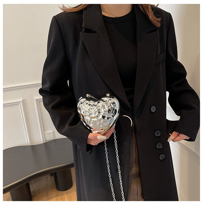 Bolso Bandolera Acrílico con Diseño de Corazón Meteorito Brillante - Image 23
