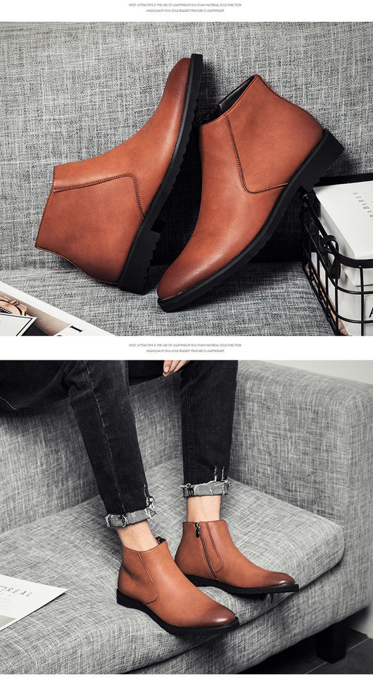 Botas Cortas Retro Coreanas - Image 16