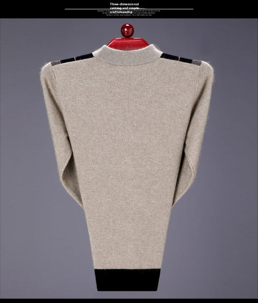 Suéter Cuello Alto Reversible de Terciopelo Manga Larga para Hombre - Image 23