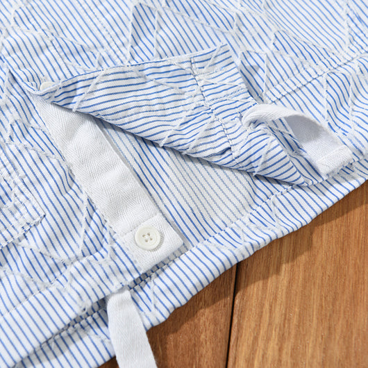 Camisa Casual Hombre Rayas y Cuadros Manga Larga Estilo Japonés Talla Grande - Image 4