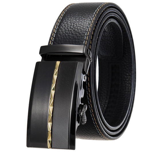 Cinturón de Cuero para Hombre con Hebilla Automática - Image 3