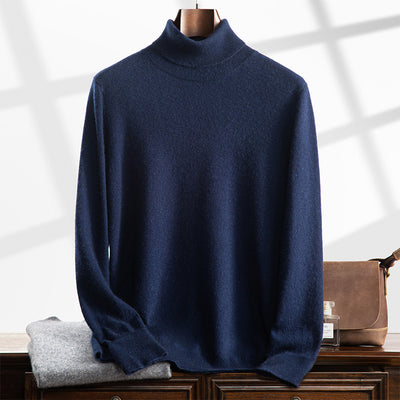 Camisa Casual de Cachemira con Cuello Alto para Otoño Invierno - Image 13
