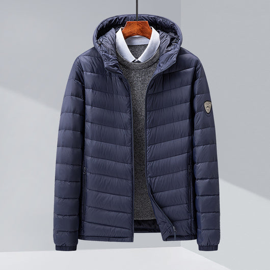 Chaqueta de Plumas para Hombre, Corte Slim Estilo Coreano - Image 7