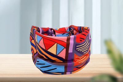 Banda Elástica Estampado Africano para Cabello - Diadema Deportiva Ancha Mujer Yoga - Image 23
