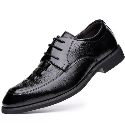 Zapatos de Cuero Cowhide Estilo Coreano Talla 36 - Punta Aguda Transpirables para Hombre - Image 5
