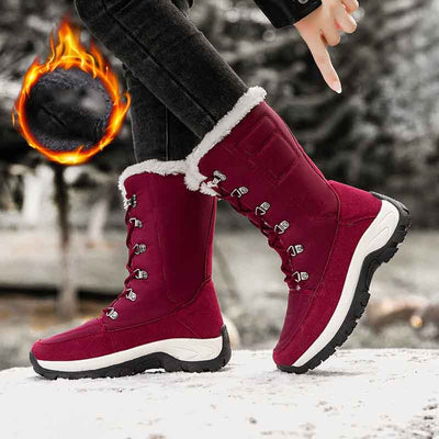 Botas Altas de Terciopelo para Mujer Talla Grande - Image 10
