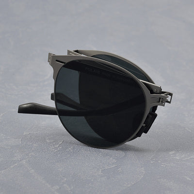 Gafas de Sol Vintage Plegables para Hombre en Acero Inoxidable - Image 24