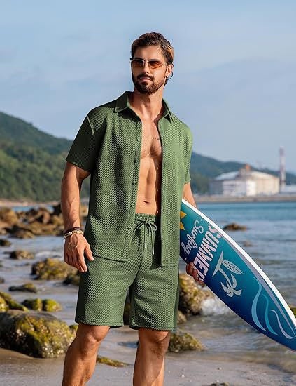 Conjunto Deportivo Casual de Punto: Playera y Shorts - Image 18