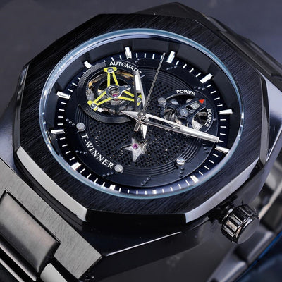 Reloj Automático de Movimiento Mecánico con Diseño Hueco - Image 5