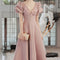 Vestido Elegante con Mangas Abullonadas para Mujer