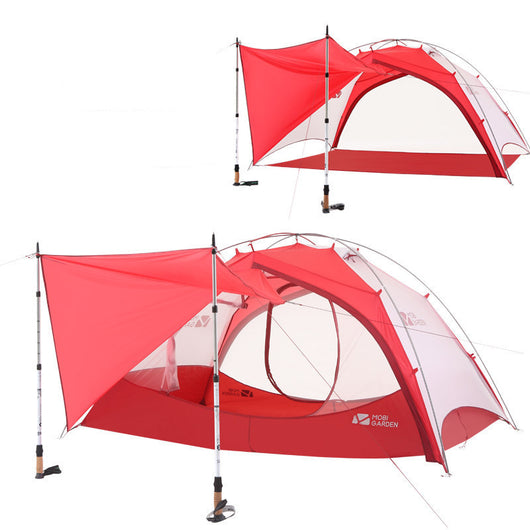 Tienda de Campaña Ultraligera Impermeable con Doble Capa y Estructura de Aluminio - Image 4