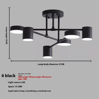 Lámpara de Techo Minimalista Hierro Creativo para Dormitorio y Sala - Image 10