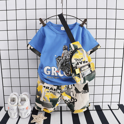 Traje Corto de Algodón Estampado para Niño - Image 14