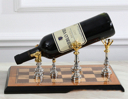 Botellero Ajedrez Clásico para Vinos Decorativo - Image 2