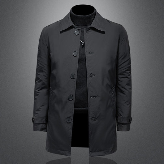 Chaqueta Pluma para Hombre con Cuello de Camisa - Image 6