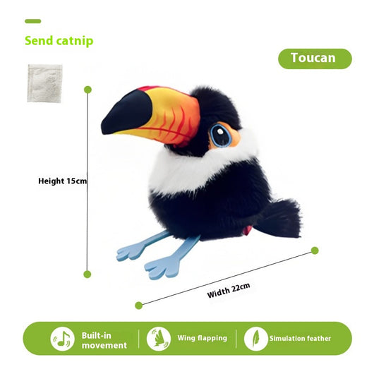 Juguete Interactivo para Gatos - Pájaro Cantarín con Sonido y Movimiento Automático - Image 8