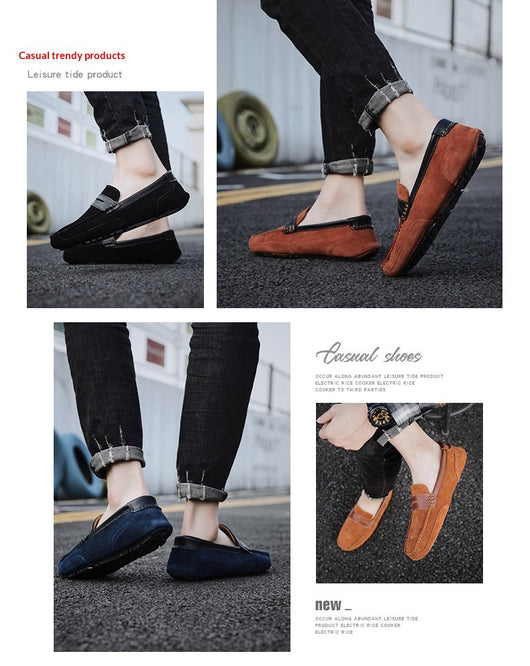 Mocasín de Cuero con Detalles en Contraste - Zapatos Versátiles para Hombre - Image 20
